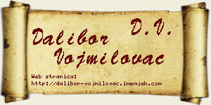 Dalibor Vojmilovac vizit kartica